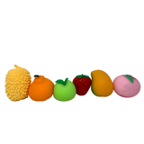 Large Assorted Fancy Fruit Fun Squishy Sensory Fidgets - 1 Dozen