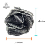 Loofah Lord Small Black Charcoal Loofah 12 Pack