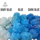 Loofah Lord Small Baby Blue Loofah 12 Pack