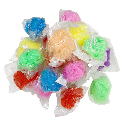 Loofah Lord 250 Individually Wrapped Small Loofahs Assorted Colors