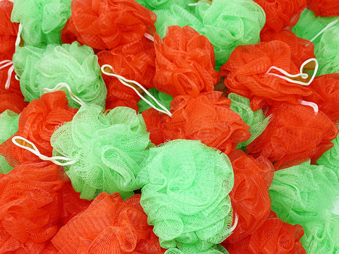 Loofah Lord Red and Green Loofah 24 Pack