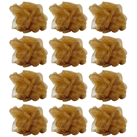 Loofah Lord Small Gold Loofah 12 Pack