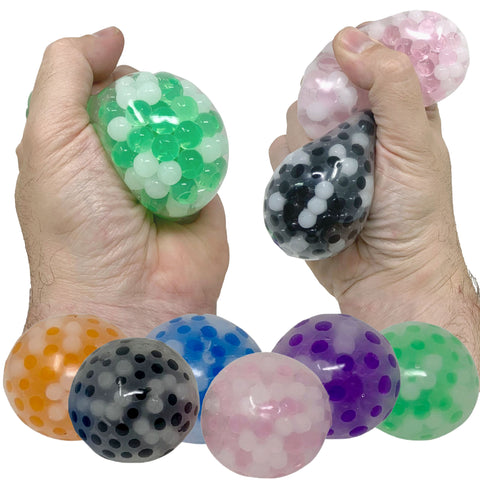 Small Water Bead Squishy Ball - Assorted Colors - 1 Dozen