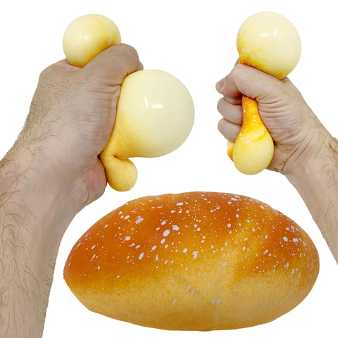 Large Squishy Loaf of French Bread Sensory Toy Fidgets - 1 Dozen