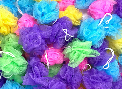 Loofah Lord Mini Loofah Assorted Colors 30 Pack