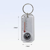 Compass and Thermometer Key Ring