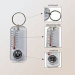 Compass and Thermometer Key Ring